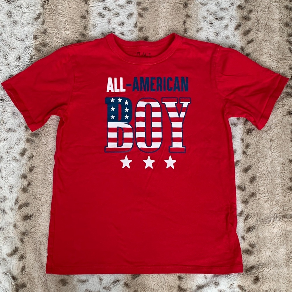 The Children's Place Red All-American Boy T-Shirt